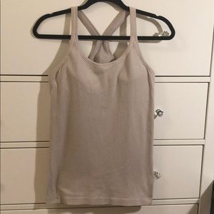 Lululemon pink ribbed Ebb to Street Tank
